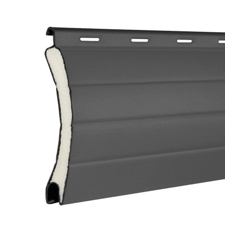 lame aluminium gris anthracite 3m pour porte de garage