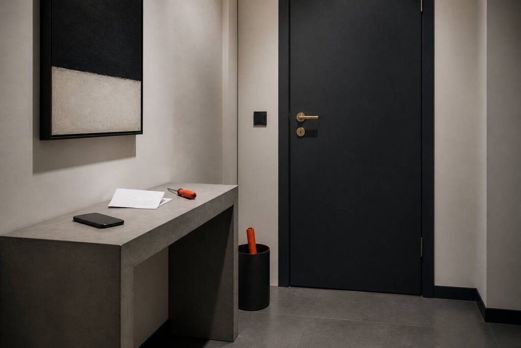 Cylindre de serrure de porte d'entrée avec une facture de dépannage