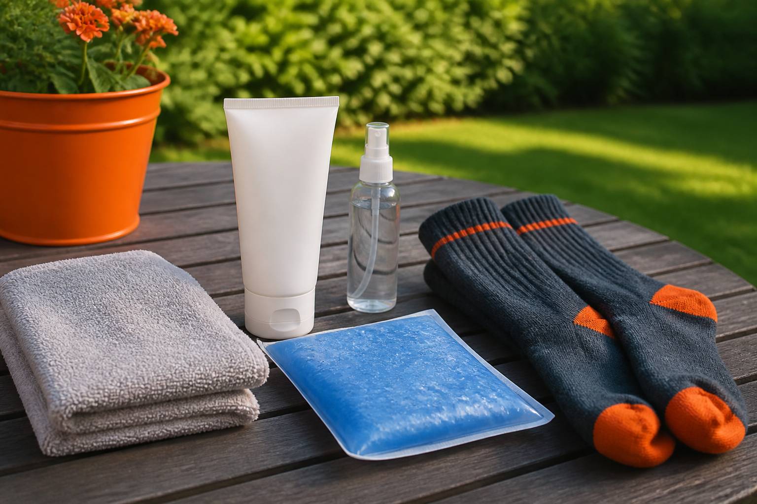 Trousse de soin avec crème apaisante et compresse froide