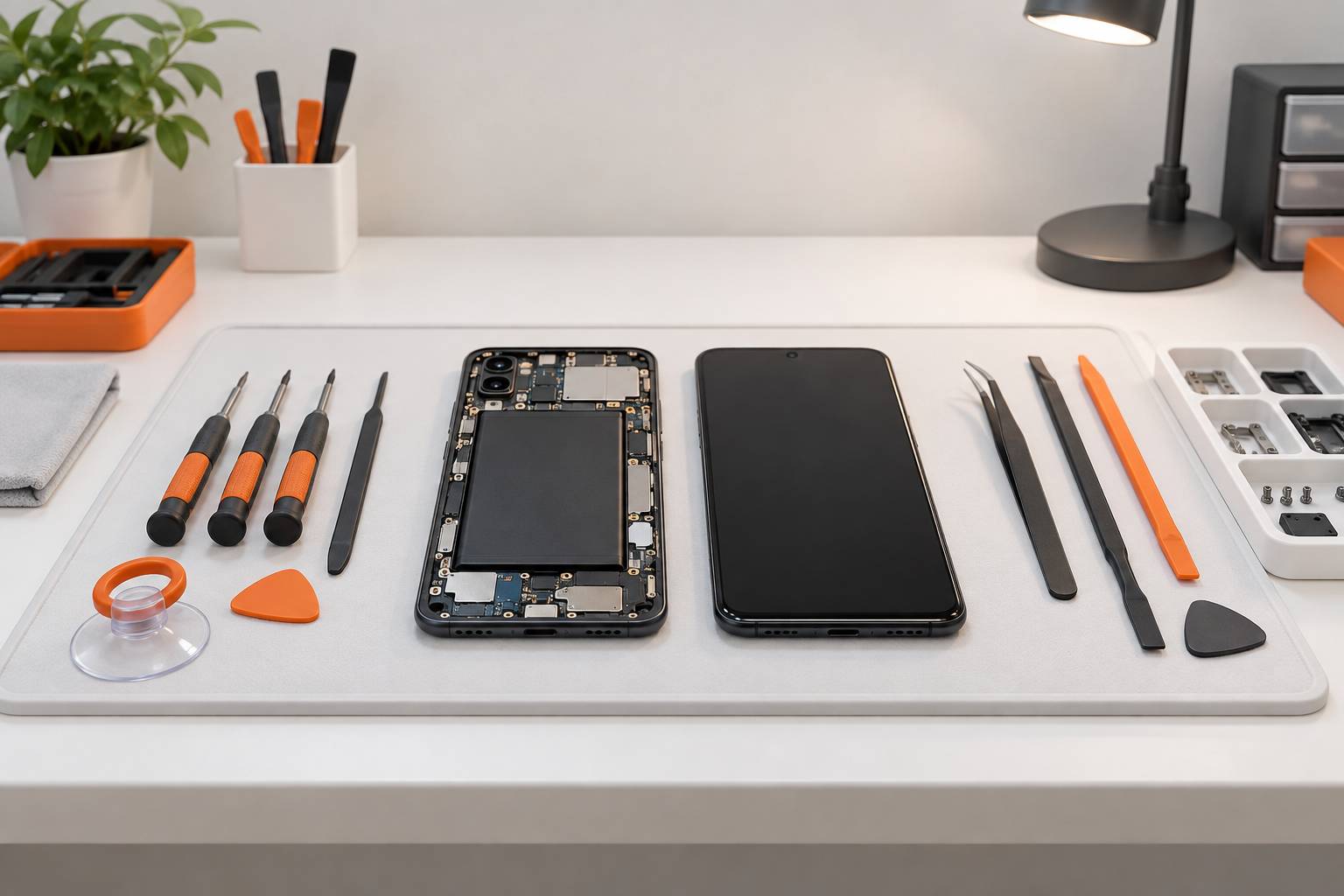 Illustration éditoriale du sujet : Comment remplacer la batterie de votre iPhone 13 : guide pratique et conseils