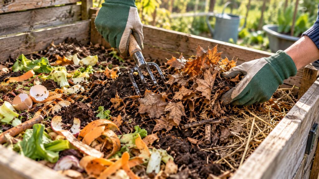 Illustration de détail sur le sujet : Maîtriser les méthodes variées pour un compostage efficace et naturel